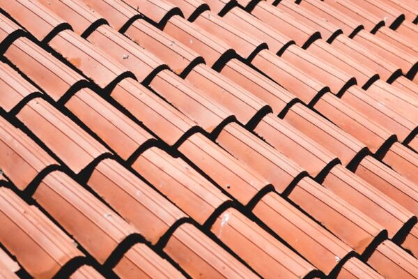 brown roof tiles